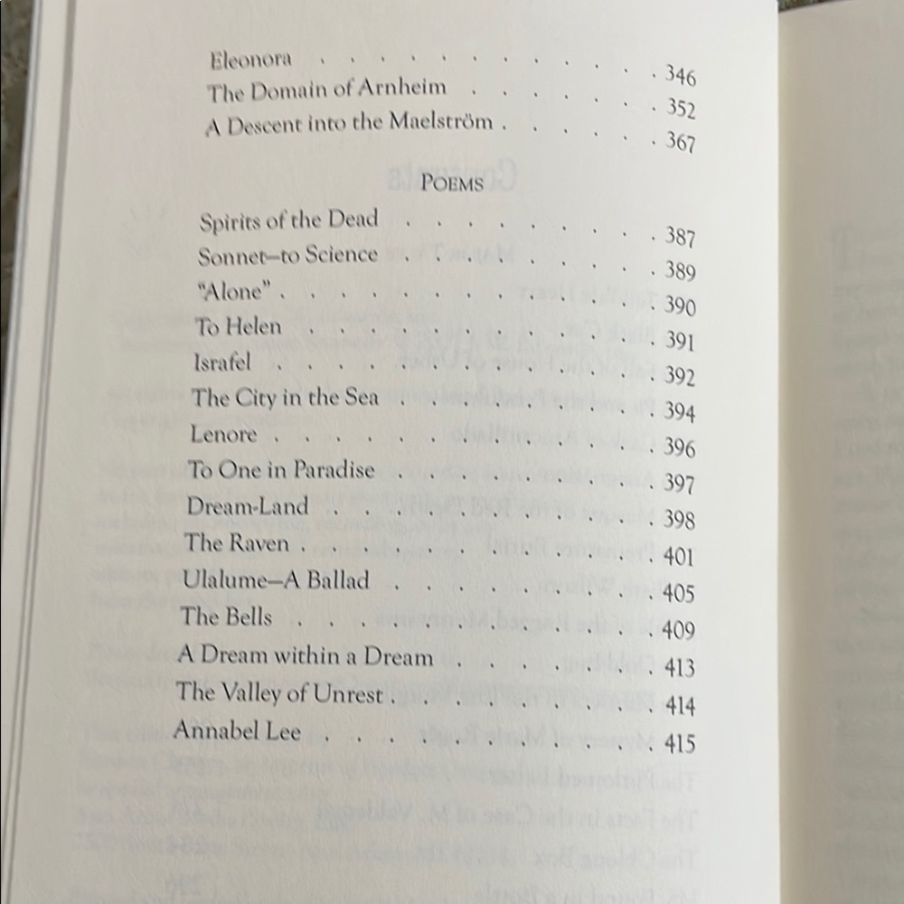 Edgar Allan Poe Black and White Book - Picture 3 of 4